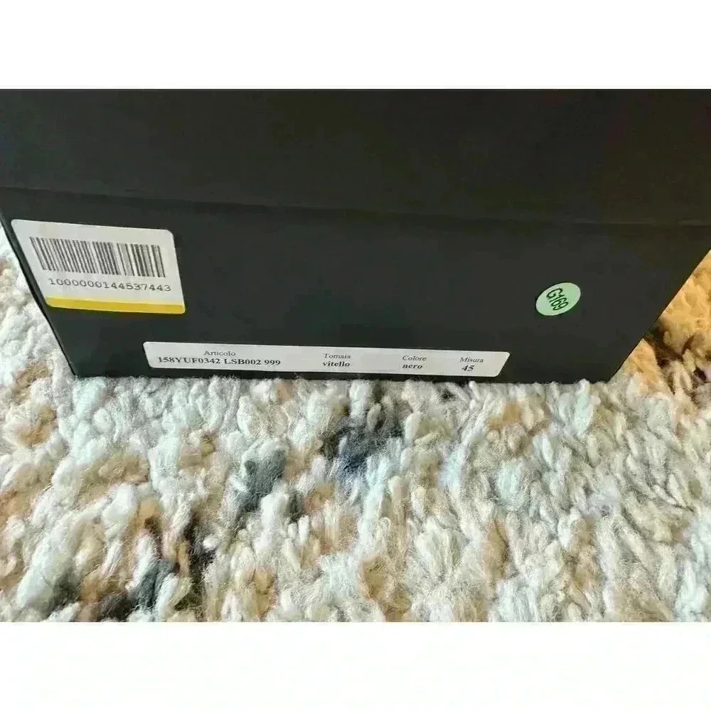 8 By Yoox Black Lace-Up Shoes Italian Size 45 - Step Up in Style - Picture 2 of 10